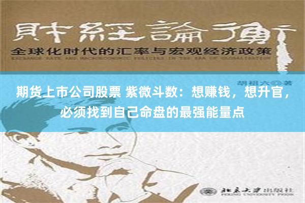 期货上市公司股票 紫微斗数：想赚钱，想升官，必须找到自己命盘的最强能量点