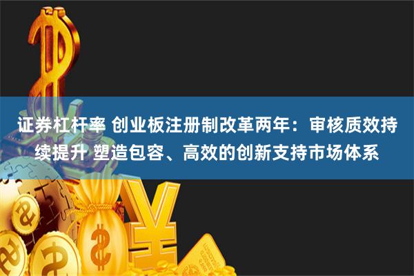 证券杠杆率 创业板注册制改革两年：审核质效持续提升 塑造包容、高效的创新支持市场体系