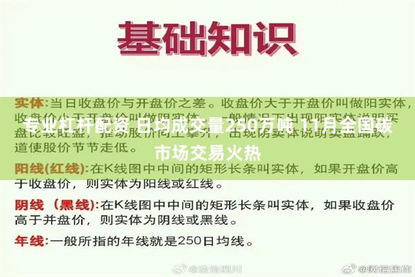 专业杠杆配资 日均成交量250万吨 11月全国碳市场交易火热